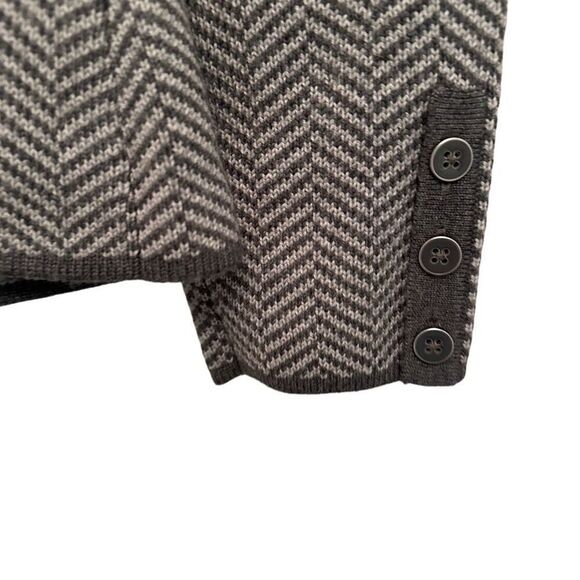 Talbots chevron wool sweater blazer- size S - Picture 5 of 8